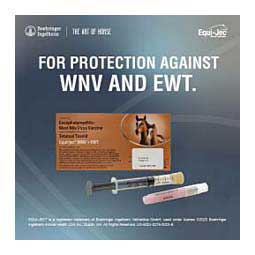 Equi-Jec WNV + EWT (West Nile + 2-way Sleeping Sickness + Tet) Equine Vaccine 1 dose syringe - Item # 44651