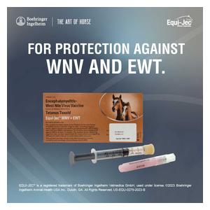 Equi-Jec WNV + EWT (West Nile + 2-way Sleeping Sickness + Tet) Equine Vaccine 1 dose syringe - Item # 44651