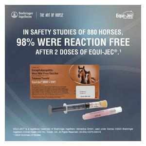 Equi-Jec WNV + EWT (West Nile + 2-way Sleeping Sickness + Tet) Equine Vaccine 1 dose syringe - Item # 44651