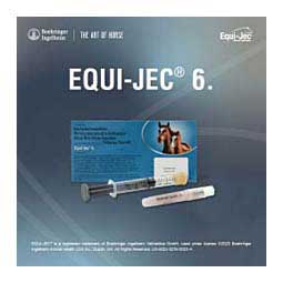 Equi-Jec 6 (West Nile + 2-way Sleeping Sickness + Tet + Flu + Rhino) Equine Vaccine 1 ds syringe - Item # 44653
