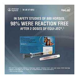 Equi-Jec 6 (West Nile + 2-way Sleeping Sickness + Tet + Flu + Rhino) Equine Vaccine 1 dose syringe - Item # 44653