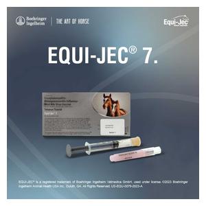 Equi-Jec 7 (West Nile + 3-way Sleeping Sickness + Tet + Flu + Rhino) Equine Vaccine 1 dose syringe - Item # 44654