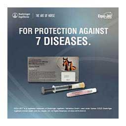 Equi-Jec 7 (West Nile + 3-way Sleeping Sickness + Tet + Flu + Rhino) Equine Vaccine 1 dose syringe - Item # 44654
