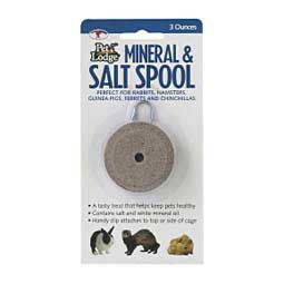Mineral and Salt Spool with Hanger for Rabbits and other Small Animals 1 ct - Item # 44703