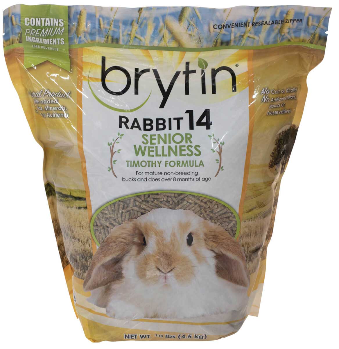 Brytin Rabbit Feed 14 Senior Wellness Timothy Formula Brytin Feed