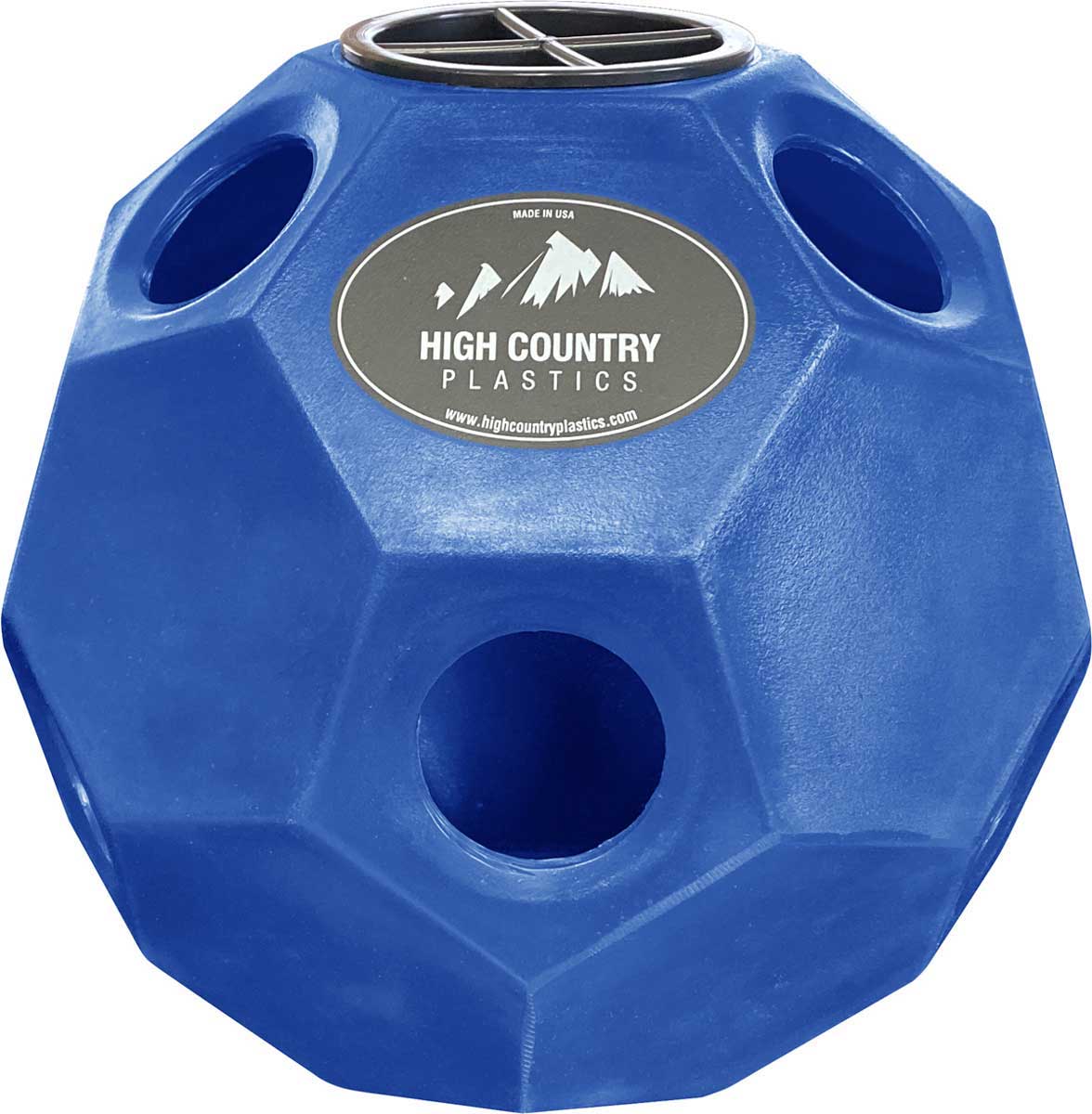 Hay Play Horse Feed Toy in Blue by High Country Plastics