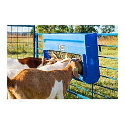 Poly Hay and Grain Feeder for Sheep and Goats 45.5 in x 8.5 ft x 23.5 in - Item # 44838