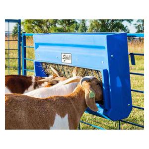 Poly Hay and Grain Feeder for Sheep and Goats 45.5 in x 8.5 ft x 23.5 in - Item # 44838