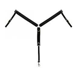 1" Pony Felt Lined Breast Collar Black - Item # 44984