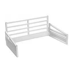 Show Cattle Stall Display Tie Rail and Side Panels Toy White - Item # 45044C
