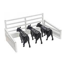 Show Cattle Stall Display Tie Rail and Side Panels Toy White - Item # 45044C