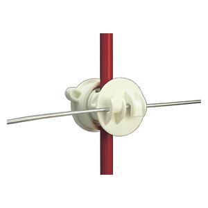 Rod Post Screw-On Claw Insulators White - Item # 45086