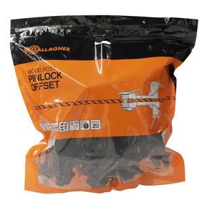 Wood Post Pinlock 5-in Offset Insulator Black - Item # 45142