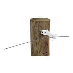 Wood Post Pinlock 5" Offset Insulator White - Item # 45142