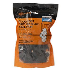 Wood Post Jaw Claw Insulator Black - Item # 45143