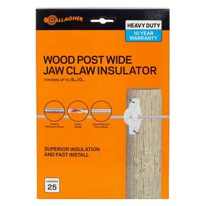 Wood Post Jaw Claw Insulator White - Item # 45143