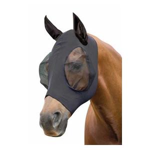 Stretch Bug Saver Horse Fly Mask with Ears Black/Black - Item # 45169