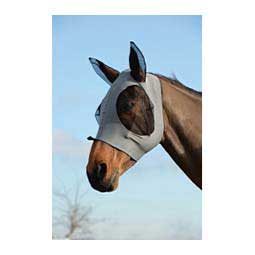 Weatherbeeta Stretch Bug Saver Fly Mask w/Ears Gray/Black - Item # 45169