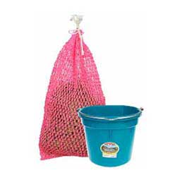 Bucket and Haynet Combo Pack Teal Bucket / Hot Pink Haynet - Item # 45303