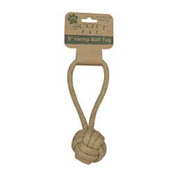 Natural Hemp Rope Ball Tug Dog Toy 9'' - Item # 45436