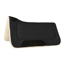 Contoured Canvas w/ Fleece Horse Saddle Pad Black - Item # 45505