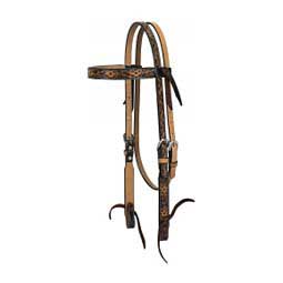Floral Tooled Horse Tack Set 1'' Browband Headstall - Item # 45562