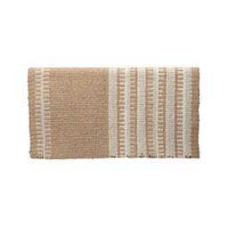 Reversible Patterned New Zealand Wool Horse Saddle Blanket Black/Sand - Item # 45578
