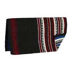 Reversible Patterned New Zealand Wool Horse Saddle Blanket Red/Black - Item # 45578