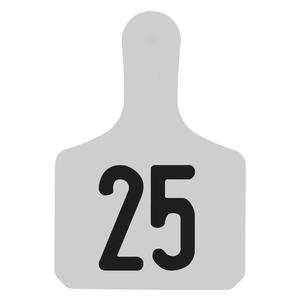 Y-Tag Numbered One-Piece Calf ID Ear Tags White - Item # 45677