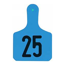 Y-Tag Numbered One-Piece Calf ID Ear Tags Blue - Item # 45677