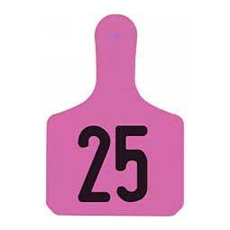 Y-Tag Numbered One-Piece Calf ID Ear Tags Pink - Item # 45677