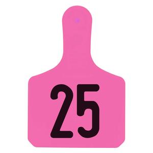 Y-Tag Numbered One-Piece Calf ID Ear Tags Pink - Item # 45677