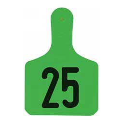 Y-Tag Numbered One-Piece Calf ID Ear Tags Green - Item # 45677