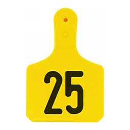 Y-Tag Numbered One-Piece Calf ID Ear Tags Yellow - Item # 45677