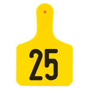 Y-Tag Numbered One-Piece Calf ID Ear Tags Yellow - Item # 45677