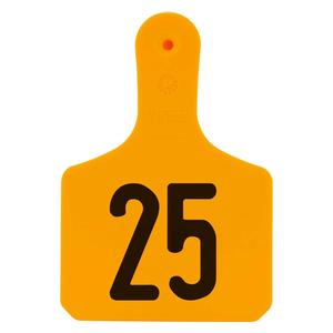 Y-Tag Numbered One-Piece Calf ID Ear Tags Orange - Item # 45677