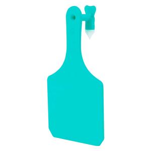 Y-Tag Blank One-Piece Cow ID Ear Tags Turquoise - Item # 45678