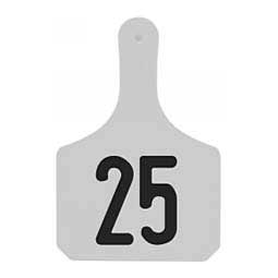 Y-Tag Numbered One-Piece Cow ID Ear Tags White - Item # 45679