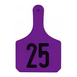 Y-Tag Numbered One-Piece Cow ID Ear Tags Purple - Item # 45679