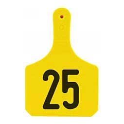 Y-Tag Numbered One-Piece Cow ID Ear Tags Yellow - Item # 45679