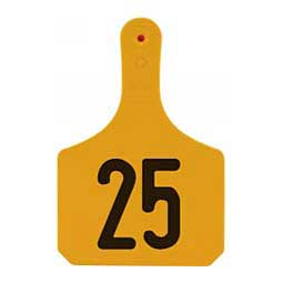 Y-Tag Numbered One-Piece Cow ID Ear Tags Orange - Item # 45679