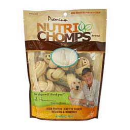 Nutri Chomps 4" Knot Rawhide-Free Dog Chews Milk - Item # 45686