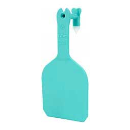 Y-Tag One-Piece Feedlot Ear ID Tags Turquoise - Item # 45714