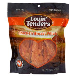 Lovin' Tenders Chicken Breast Fillets Dog Treats 16 oz - Item # 45808