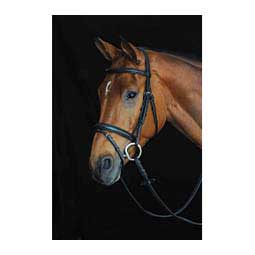 Collegiate Comfort Crown Padded Raised Flash Bridle Black - Item # 45907