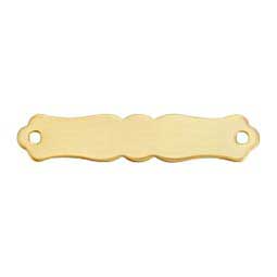 Engraved Scrolled Stall Name Plate Brass - Item # 45957