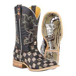 Gunmetal Check 11-in Cowboy Boots Brown - Item # 46044
