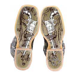Gunmetal Check 11-in Cowboy Boots Brown - Item # 46044