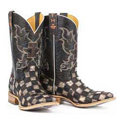 Gunmetal Check 11-in Cowboy Boots Brown - Item # 46044