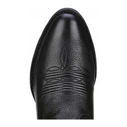 Heritage Western R Toe 11-in Cowgirl Boots Black Deertan - Item # 46132